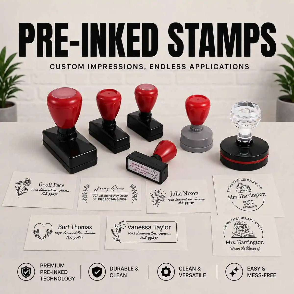 Pre Inked Stamps