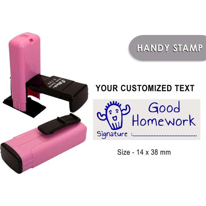 Self-Inking Pocket Stamp 38x14mm Custom Text