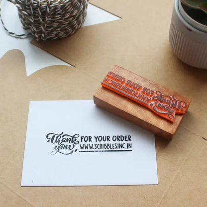Custom Rubber Stamp | Personalized Name, Logo & Business Stamp | Multiple Sizes Available