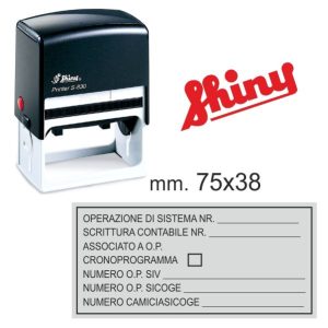 Shiny S-830 Self-Inking Stamp – Large Size (75 × 38 mm)