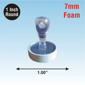 Flash Pre-Ink Stamp Round – 1 Inch | Custom Logo, Seal, Monogram & Approval Stamp