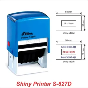 Shiny S-827D – Heavy-Duty Self-Inking Dater Stamp (Date + Custom Text)