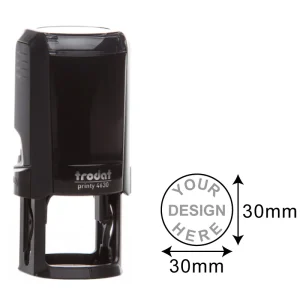 Trodat 4630 Self-Inking Round Stamp – 30mm Custom Logo, Company & Official Round Stamp