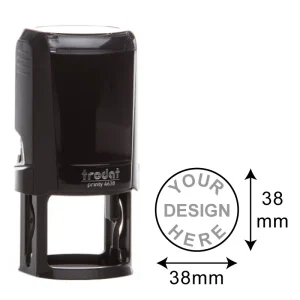 Trodat 4638 Self-Inking Round Stamp – 38mm Company Logo & Custom Round Stamp