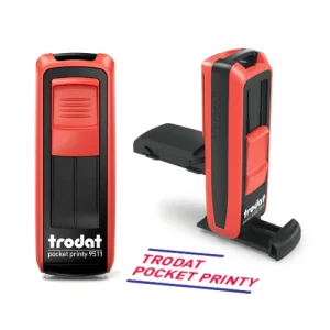 Trodat 9511 Pocket Stamp – Compact Self-Inking Custom Stamp (38 × 14 mm)