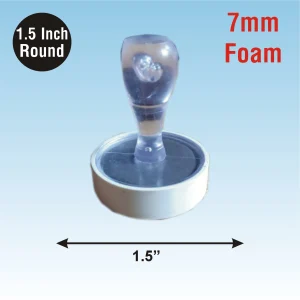 Flash Pre-Ink Stamp Round – 1.5 Inch | Custom Logo, Seal, Monogram & Approval Stamp