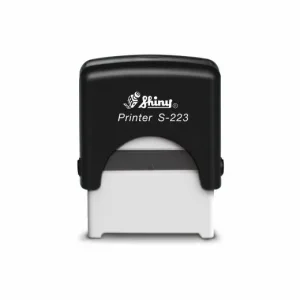 Shiny S-223 Automatic Self-Inking Stamp – Custom 47×18mm Name & Logo Stamp