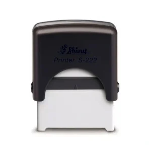Shiny S-222 Self-Inking Stamp – Custom 38×14mm Name & Logo Stamp