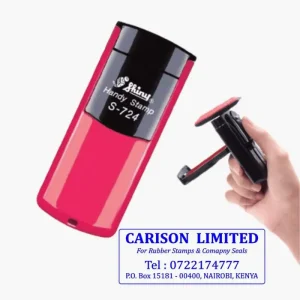 Shiny Handy Stamp S-724 – Large Pocket Self-Inking Custom Stamp (58 × 22mm)