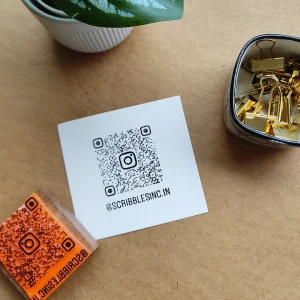 QR Code Rubber Stamp – Custom QR Stamp for Business, Payments, Packaging & Marketing